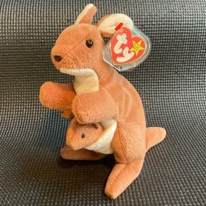 Vintage Ty Beanie Baby “Pouch” Kangaroo 4th Generation